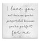 Stupell Industries Love Not Perfect Inspirational Romance Wall Plaque Art